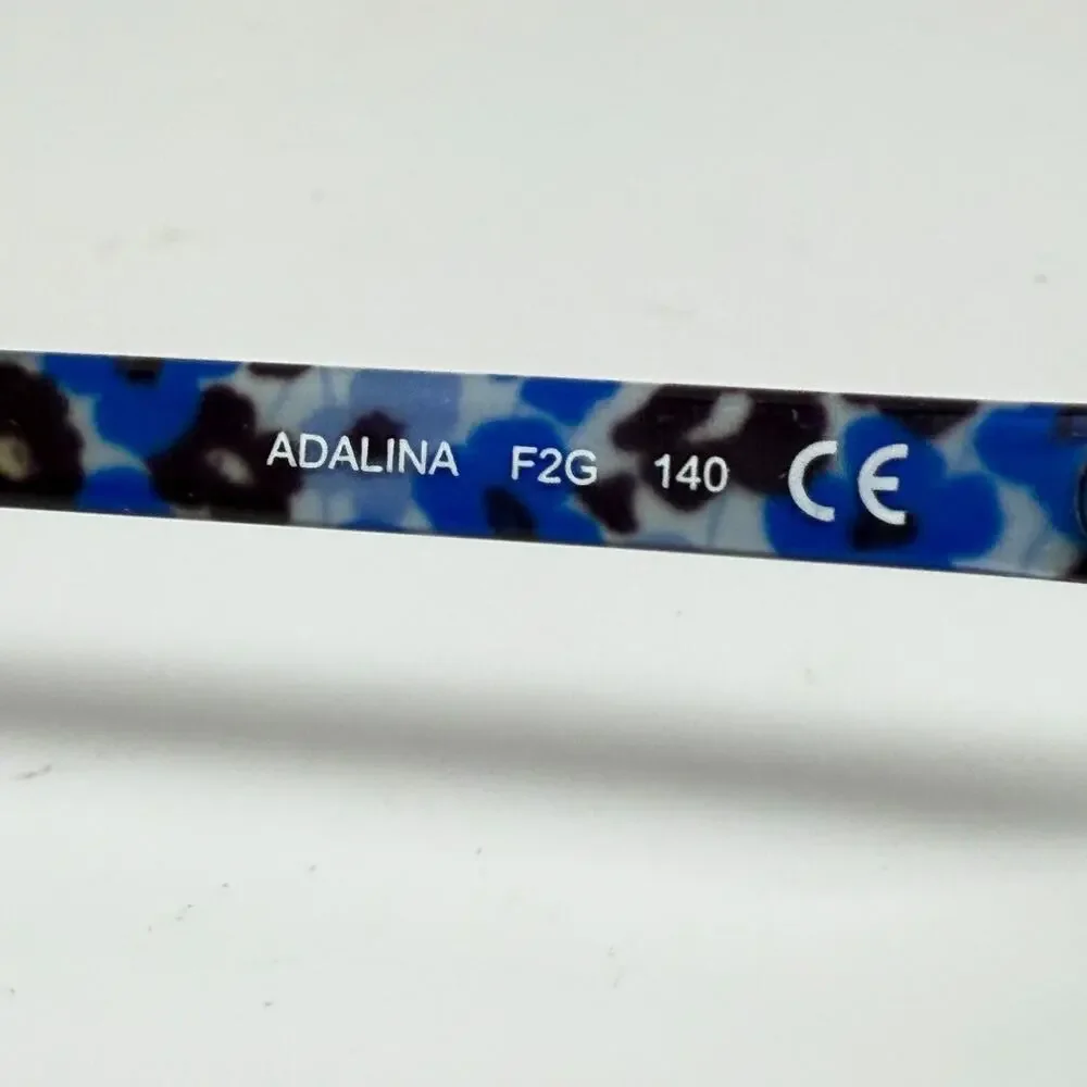 Kate Spade Adalina F2G Blue Silver Semi Rimless‎ Cat Eye Eyeglasses Frame H17904